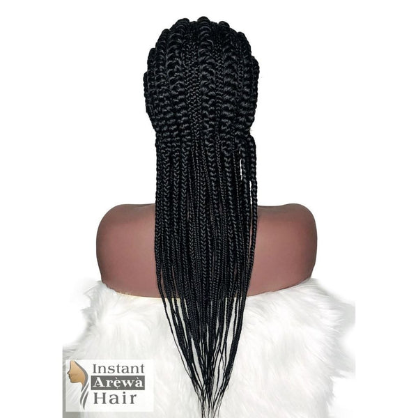 Straight-Back Cornrow Wig (Style 1) - Instant Arẹ̀wà Hair