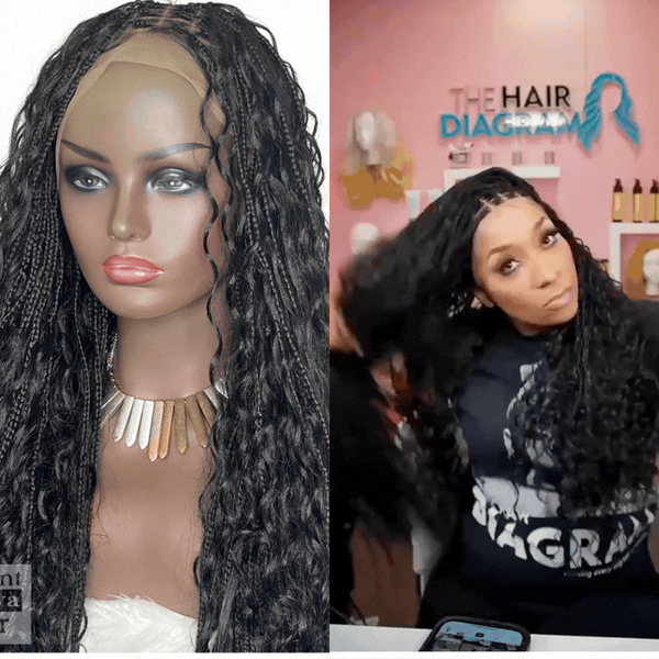 Bohemian Knotless Box Braid Wig