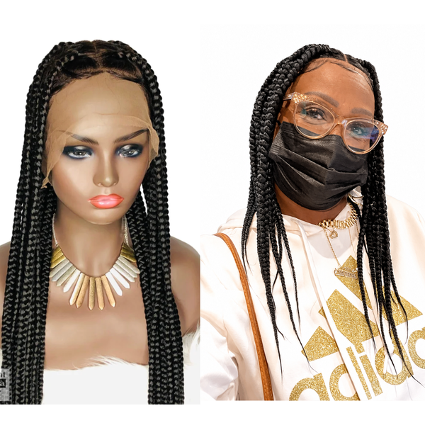 Large Knotless Box Braid Wig