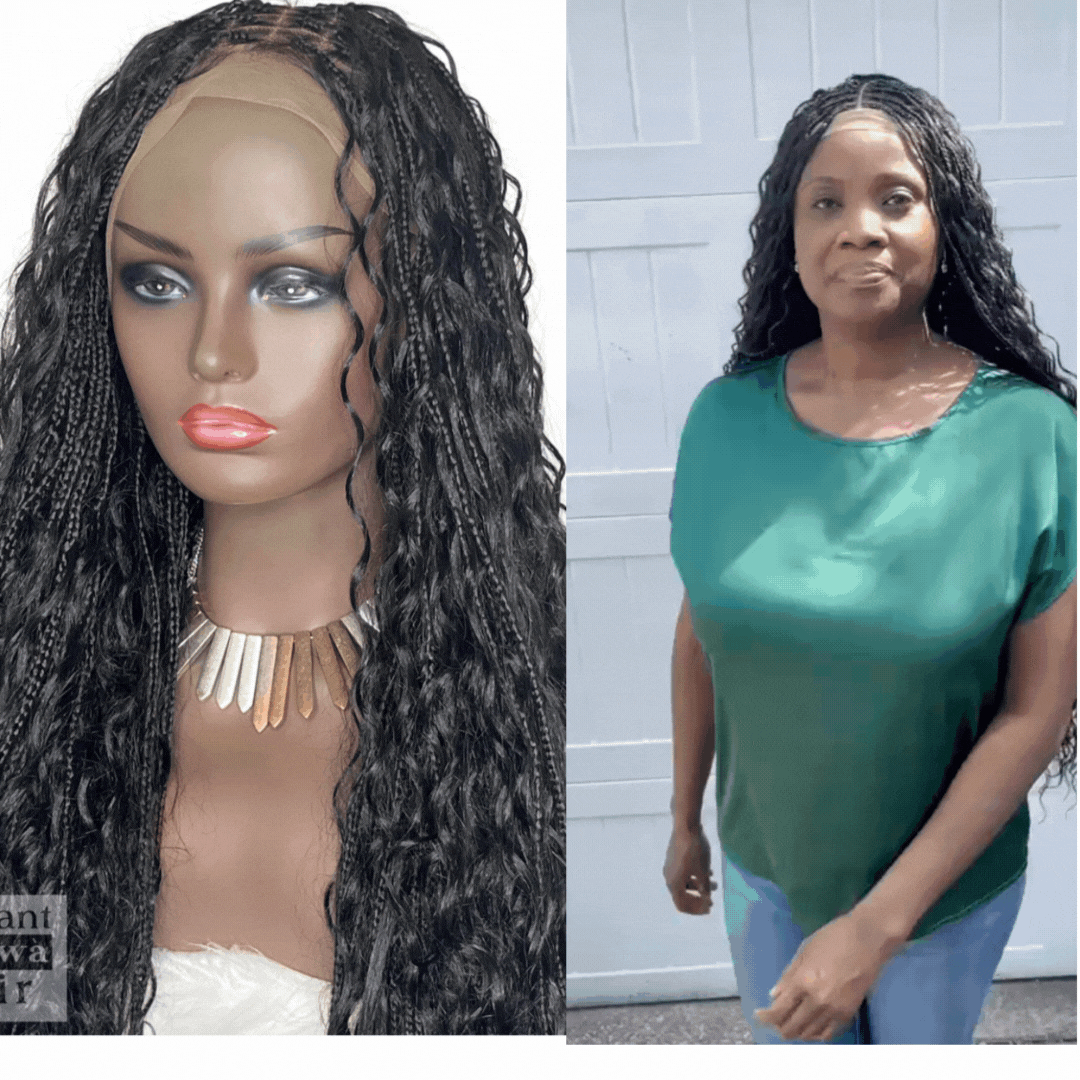 Bohemian Knotless Box Braid Wig