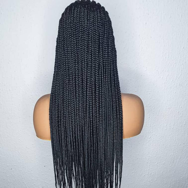 Half-Straight-Back Cornrow Wig