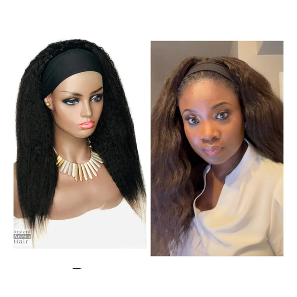 Headband Wig-Kinky Straight
