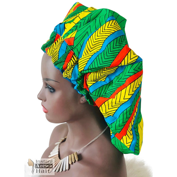 Ankara Bonnet - Instant Arẹ̀wà Hair