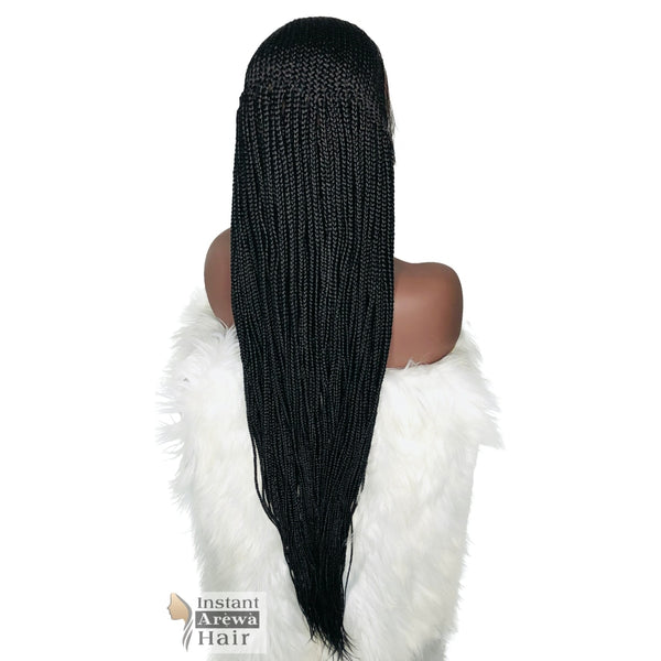Side-Part Cornrow Wig (Style 5) - Instant Arẹ̀wà Hair