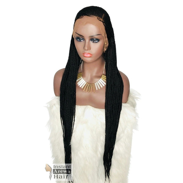 Side-Part Cornrow Wig (Style 5) - Instant Arẹ̀wà Hair