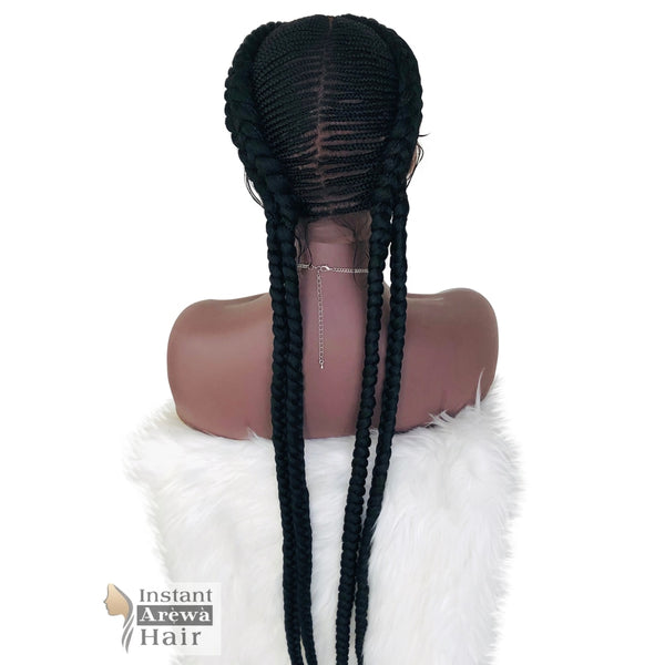 Double Cornrow Wig - Instant Arẹ̀wà Hair