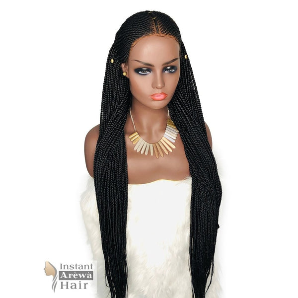Fulani Cornrow Wig (Style 1) - Instant Arẹ̀wà Hair