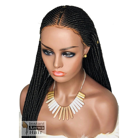 Fulani Cornrow Wig (Style 1) - Instant Arẹ̀wà Hair