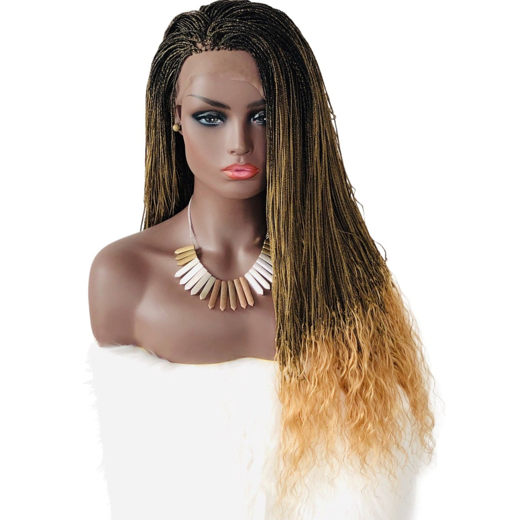 28 Micro Braids, Micro Box Braid Wig for Black Women Braided Wig