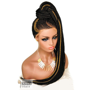 High Ponytail Cornrow Wig (Style 1) - Instant Arẹ̀wà Hair