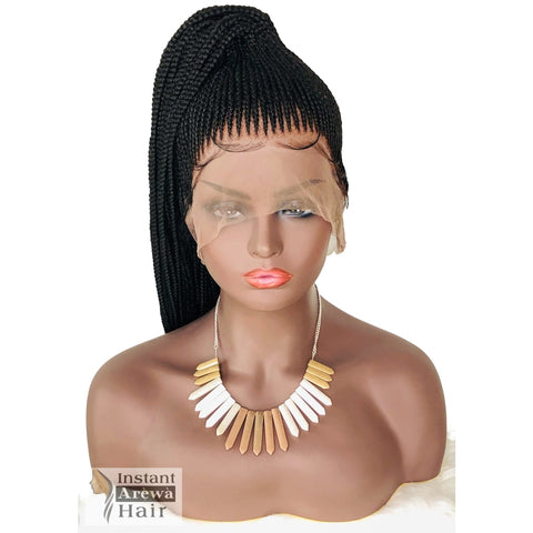 High Ponytail Cornrow Wig (Style 2) - Instant Arẹ̀wà Hair