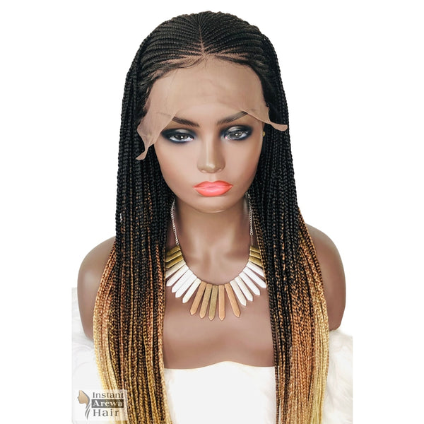 Mid-Part Cornrow Wig (Style 4)