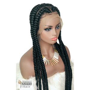 Pop Smoke Cornrow Wig - Instant Arẹ̀wà Hair