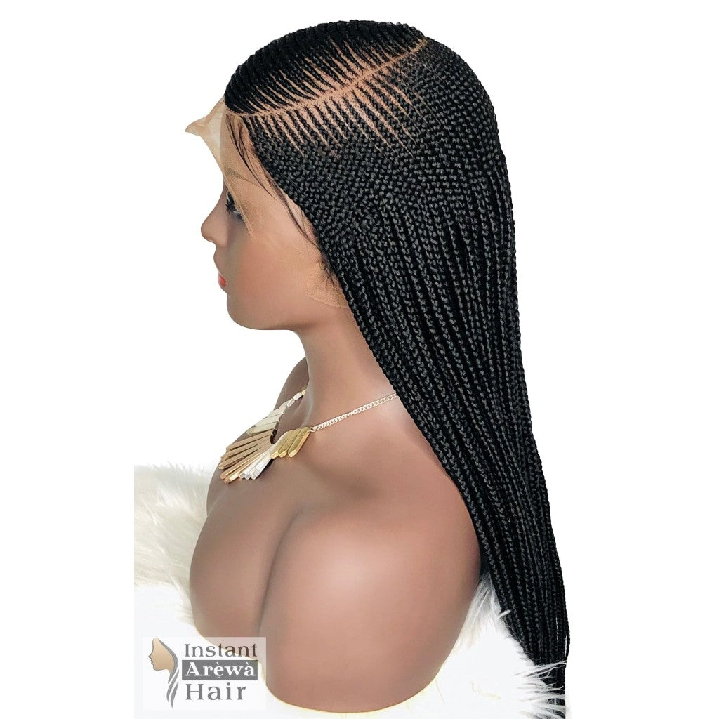 Side-Part Cornrow Wig (Style 1)