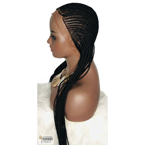 Straight-Back Cornrow Wig (Style 4)