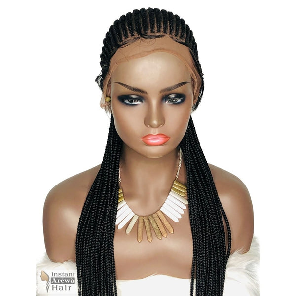 Straight-Back Cornrow Wig (Style 4)