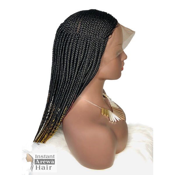 Zigzag Cornrow Wig - Instant Arẹ̀wà Hair