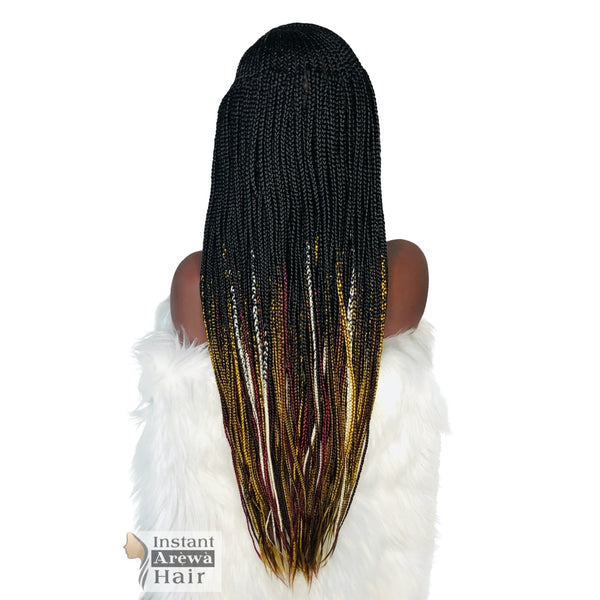 Zigzag Cornrow Wig - Instant Arẹ̀wà Hair